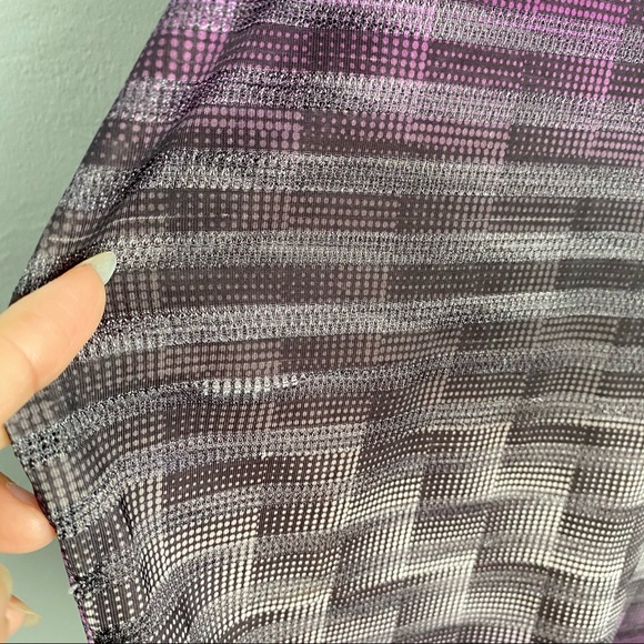 Folded & Hung Purple Gray Blouse - Picture 4 of 10